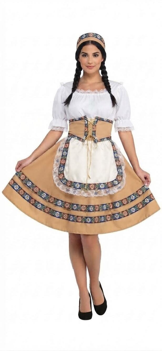 Rare 70s Vintage Rubies NY Oktoberfest DIrndl dress